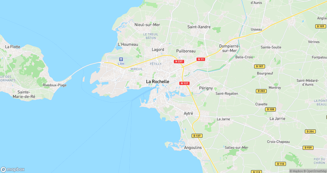 Localisation de la voiture à La Rochelle