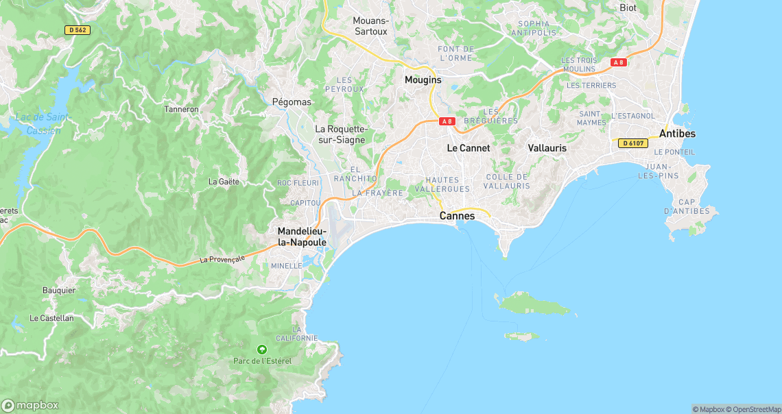 Localisation de la voiture à Cannes