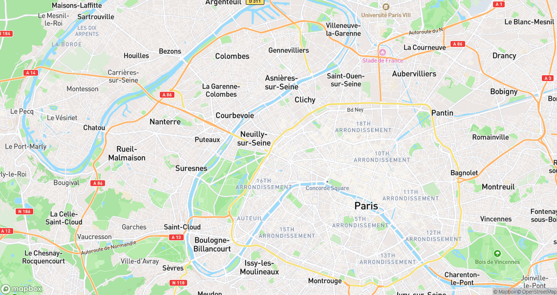 Localisation de la voiture à Paris