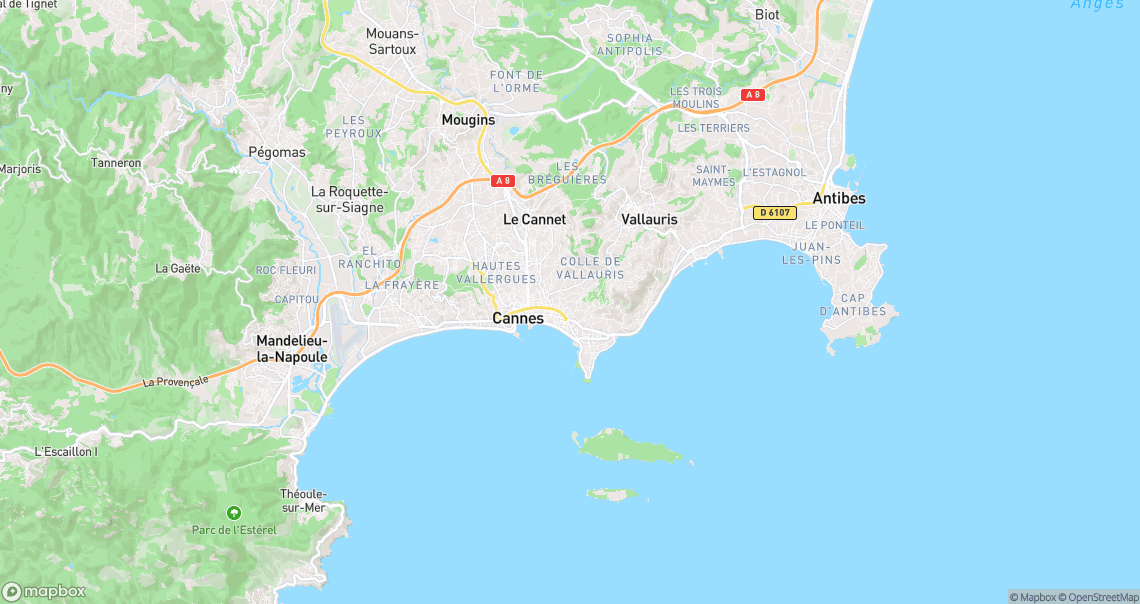 Localisation de la voiture à Cannes