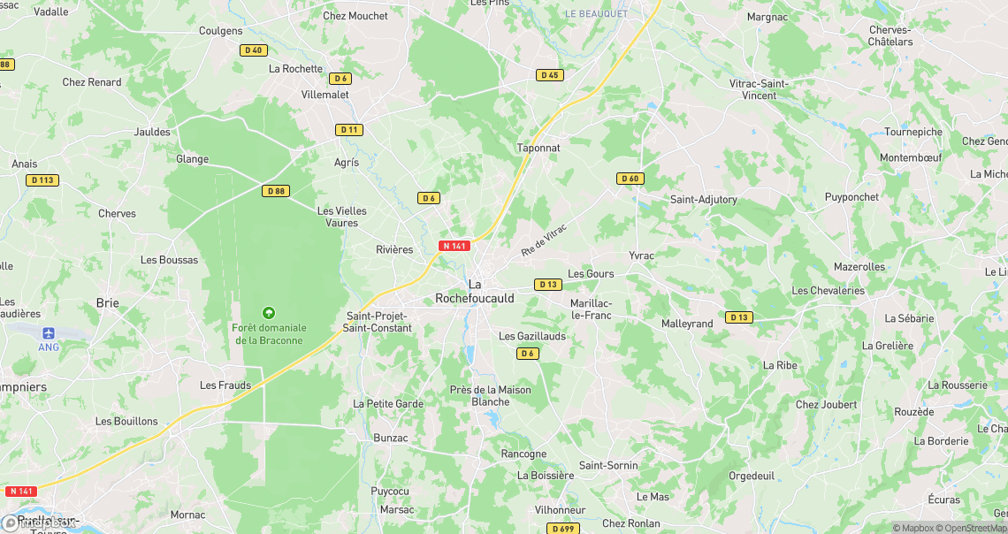 Localisation de la voiture à Taponnat-Fleurignac