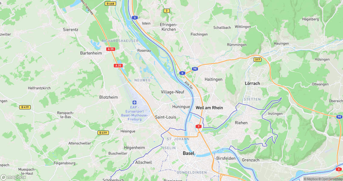 Localisation de la voiture à Village-Neuf