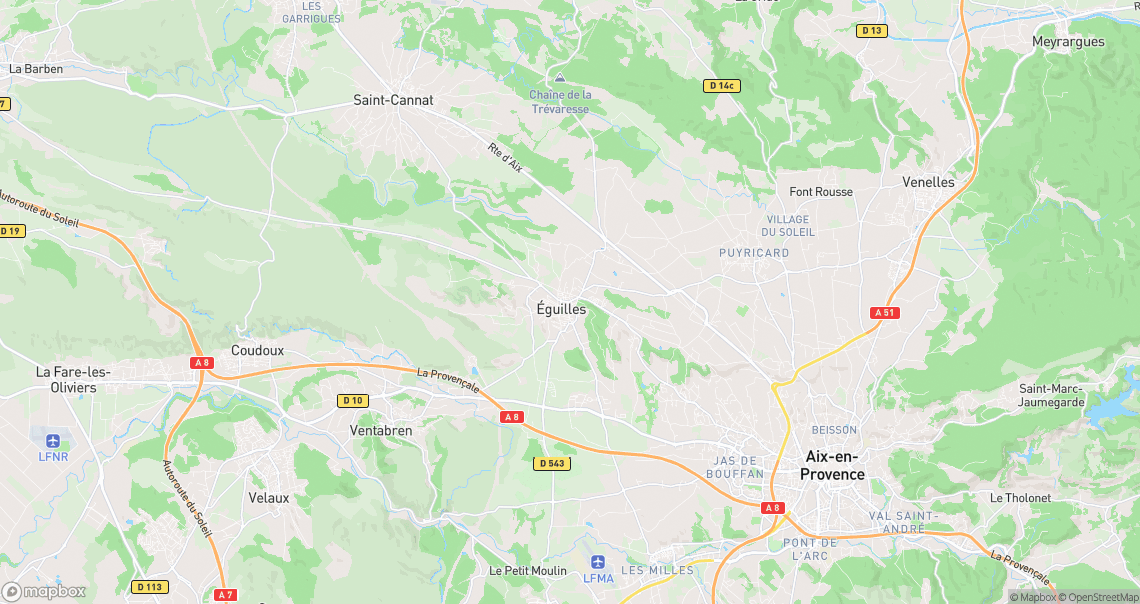 Localisation de la voiture à Éguilles
