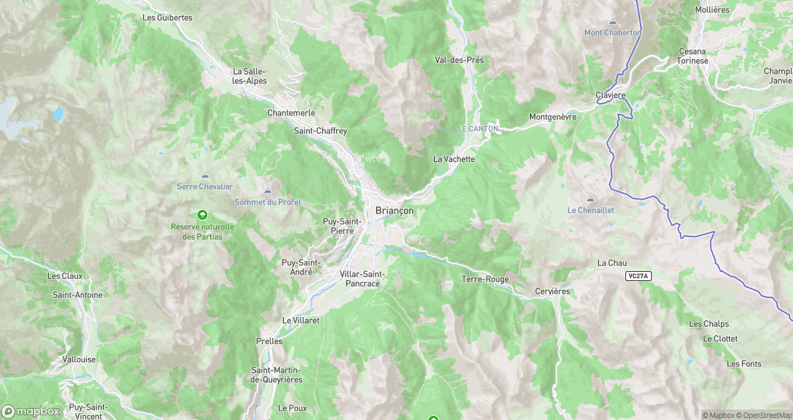 Localisation de la voiture à Briançon