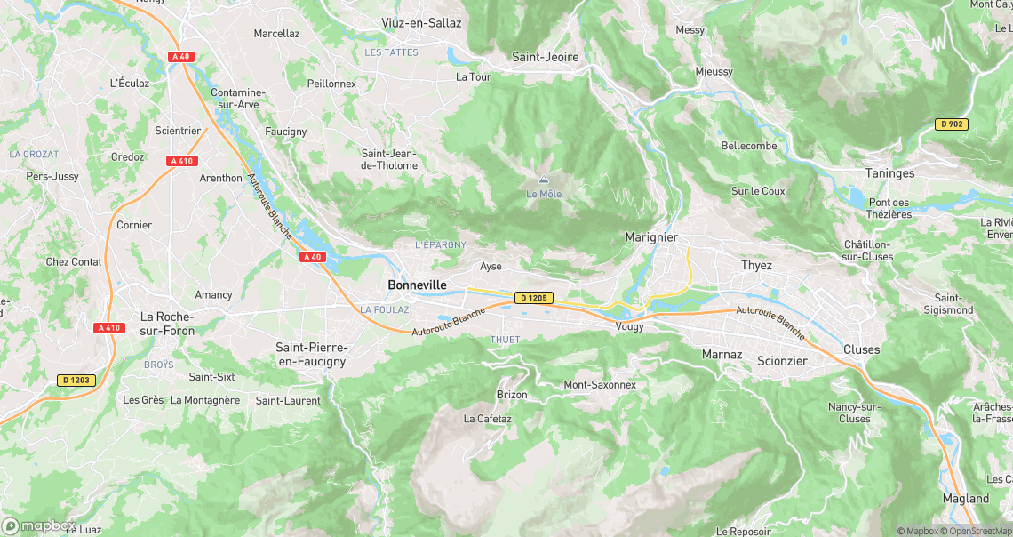 Localisation de la voiture à Ayse