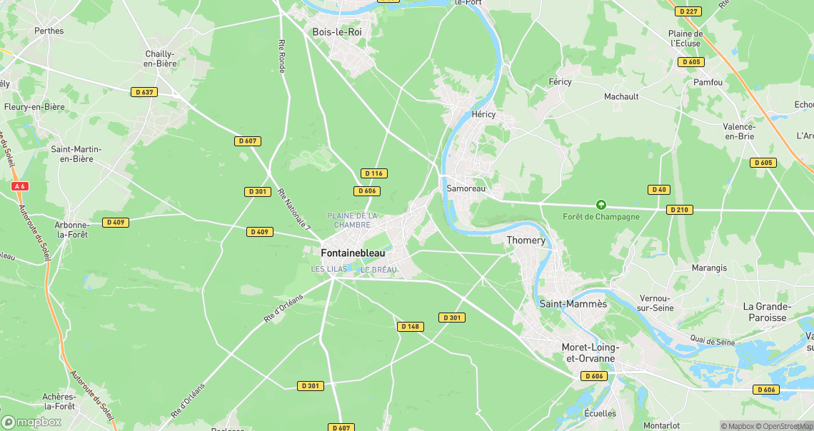 Localisation de la voiture à Avon
