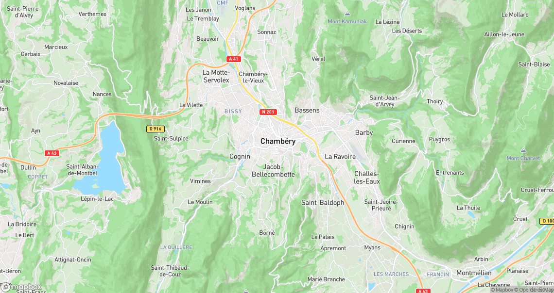 Localisation de la voiture à Chambéry