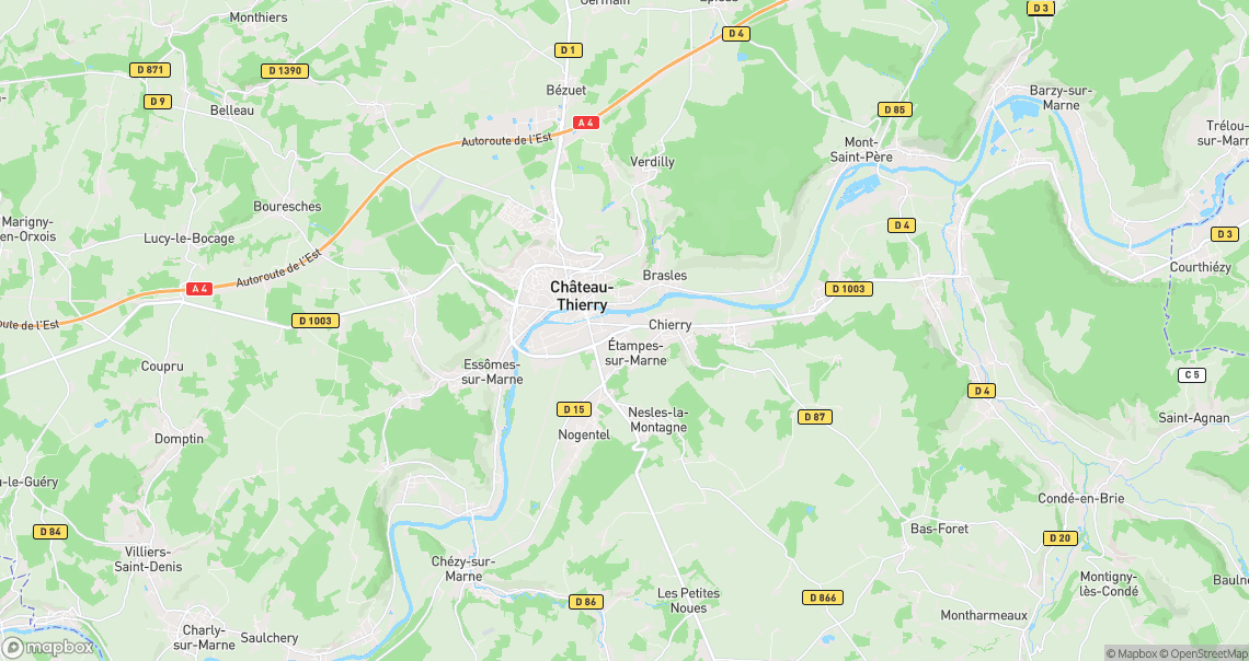 Localisation de la voiture à Étampes-sur-Marne