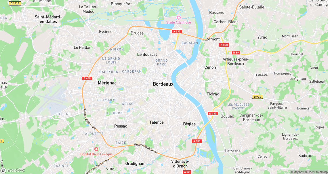 Localisation de la voiture à Bordeaux