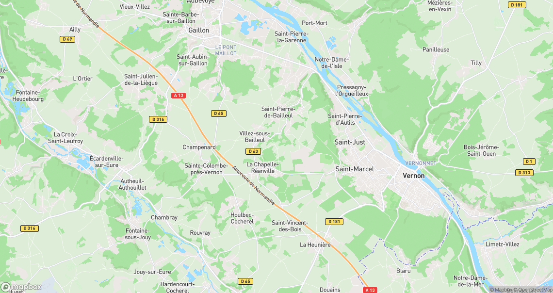 Localisation de la voiture à La Chapelle-Longueville