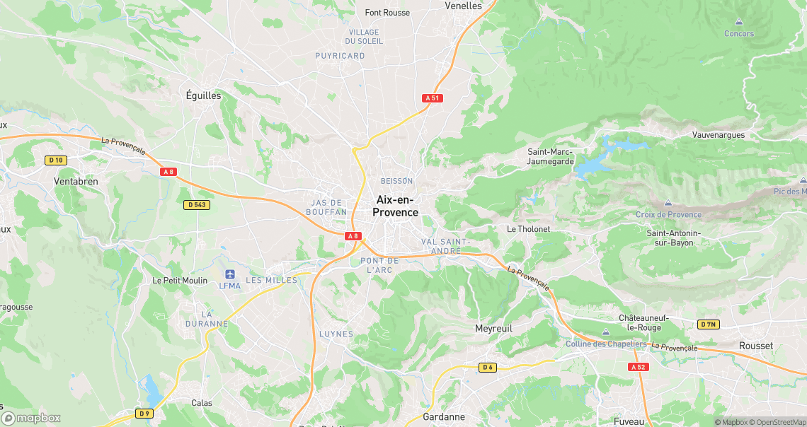 Localisation de la voiture à Aix-en-Provence