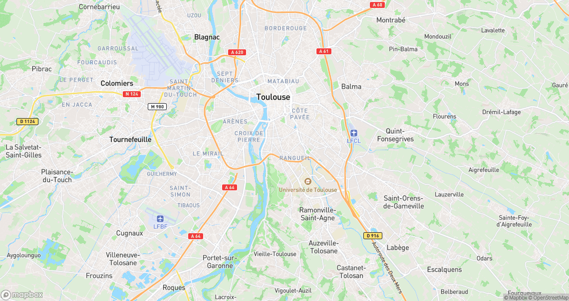 Localisation de la voiture à Toulouse