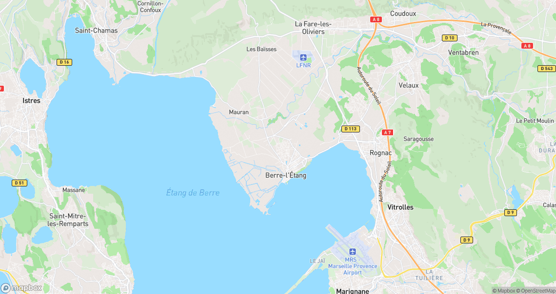 Localisation de la voiture à Berre-l'Étang