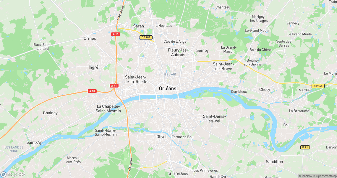 Localisation de la voiture à Orléans