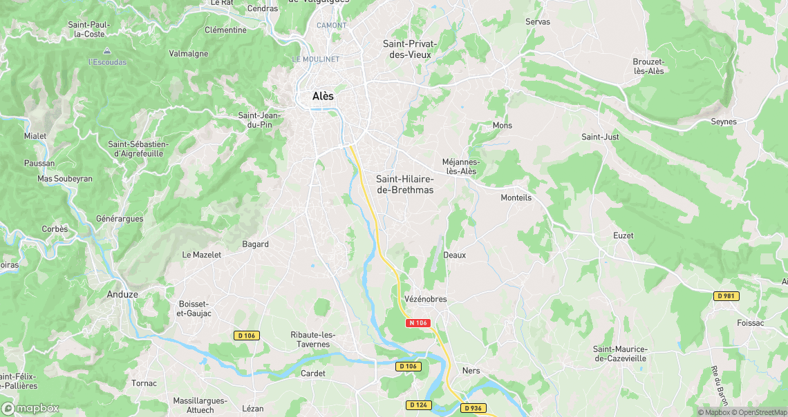 Localisation de la voiture à Saint-Hilaire-de-Brethmas