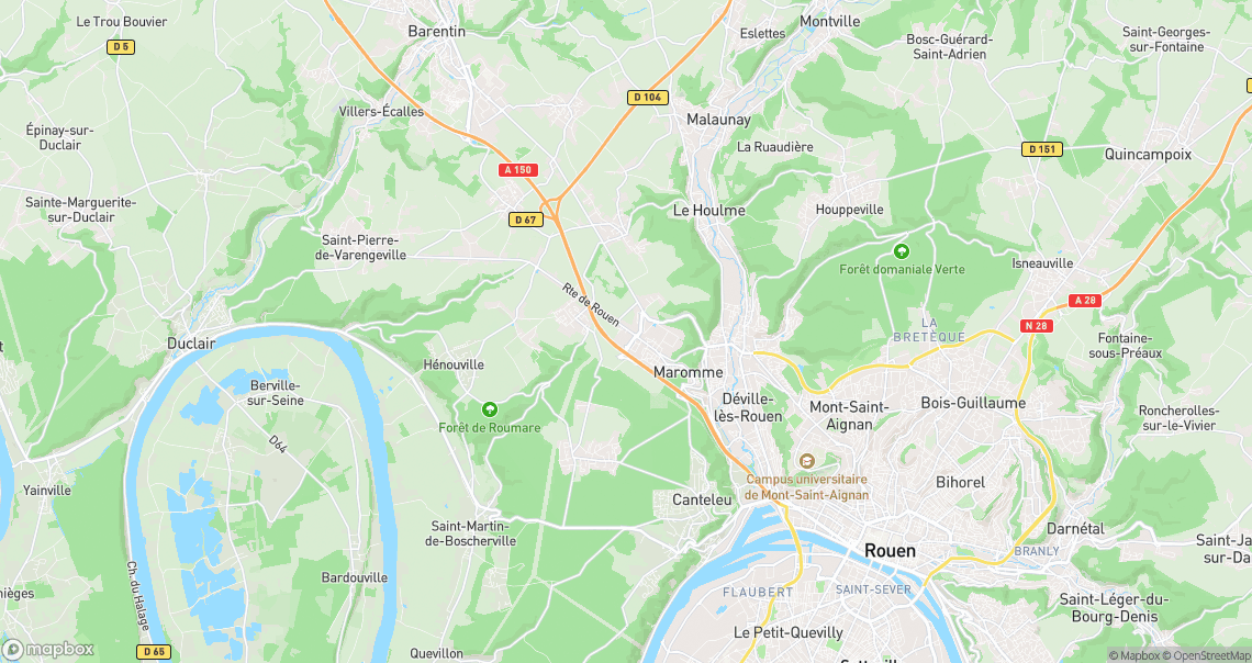 Localisation de la voiture à La Vaupalière