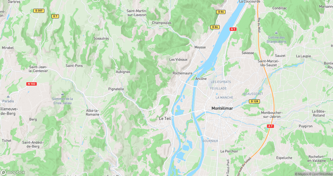 Localisation de la voiture à Rochemaure