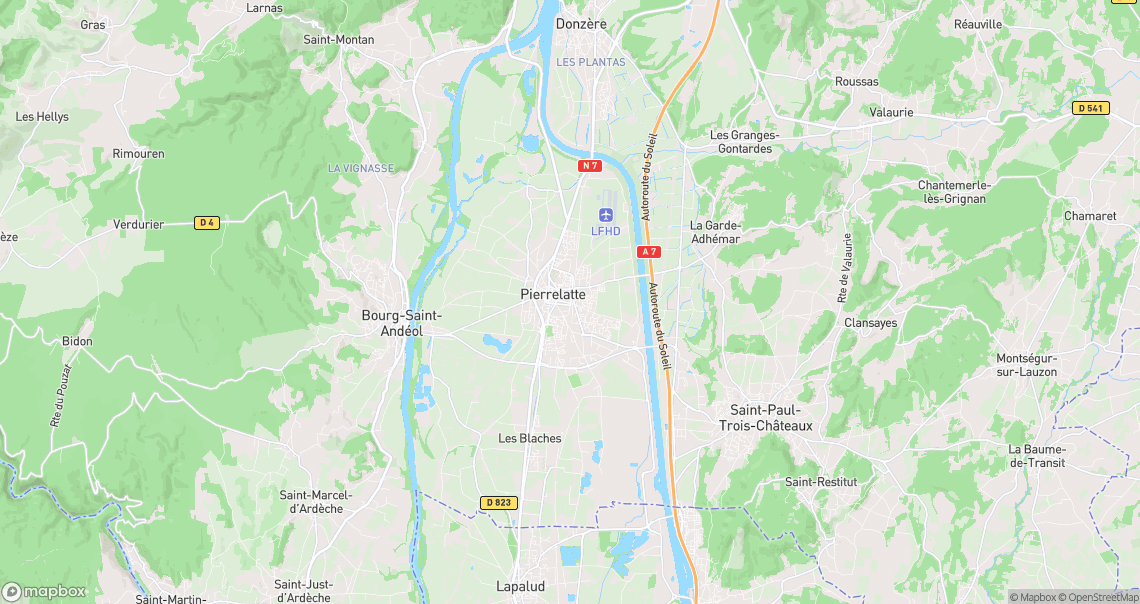 Localisation de la voiture à Pierrelatte