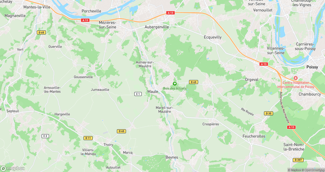 Localisation de la voiture à Maule