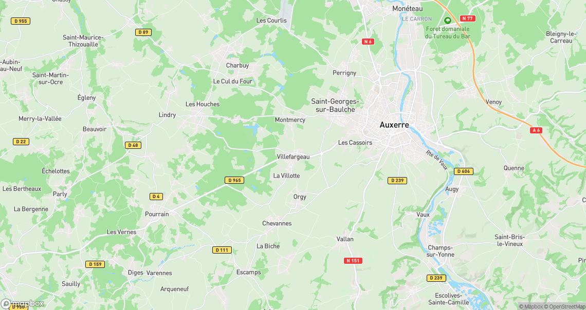 Localisation de la voiture à Villefargeau