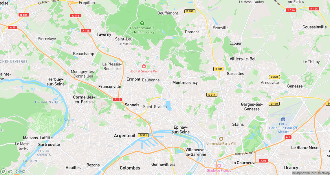 Localisation de la voiture à Soisy-sous-Montmorency