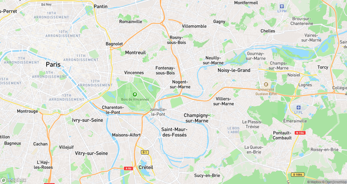 Localisation de la voiture à Nogent-sur-Marne