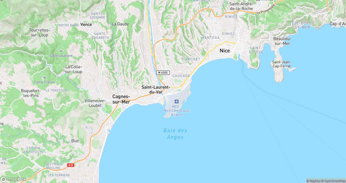 Localisation de la voiture à Nice