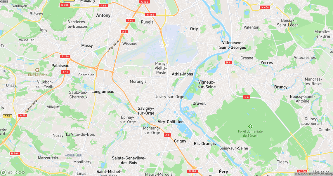 Localisation de la voiture à Juvisy-sur-Orge