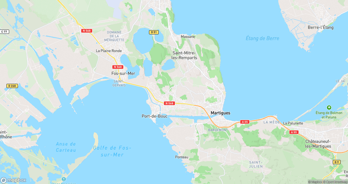 Localisation de la voiture à Port-de-Bouc