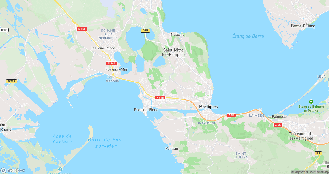 Localisation de la voiture à Port-de-Bouc