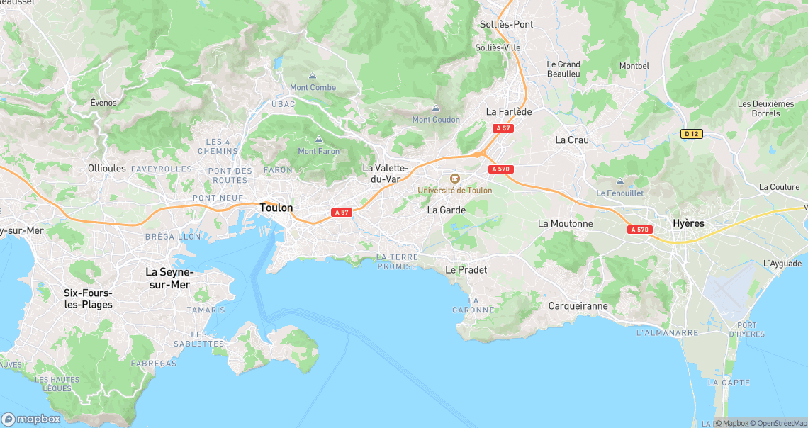 Localisation de la voiture à La Garde