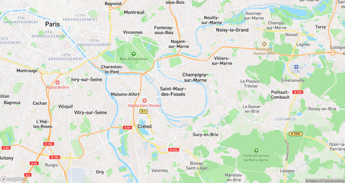 Localisation de la voiture à Saint-Maur-des-Fossés