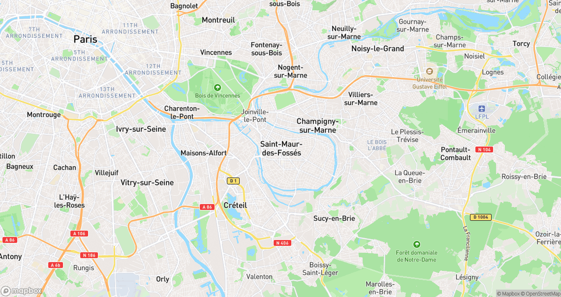 Localisation de la voiture à Saint-Maur-des-Fossés