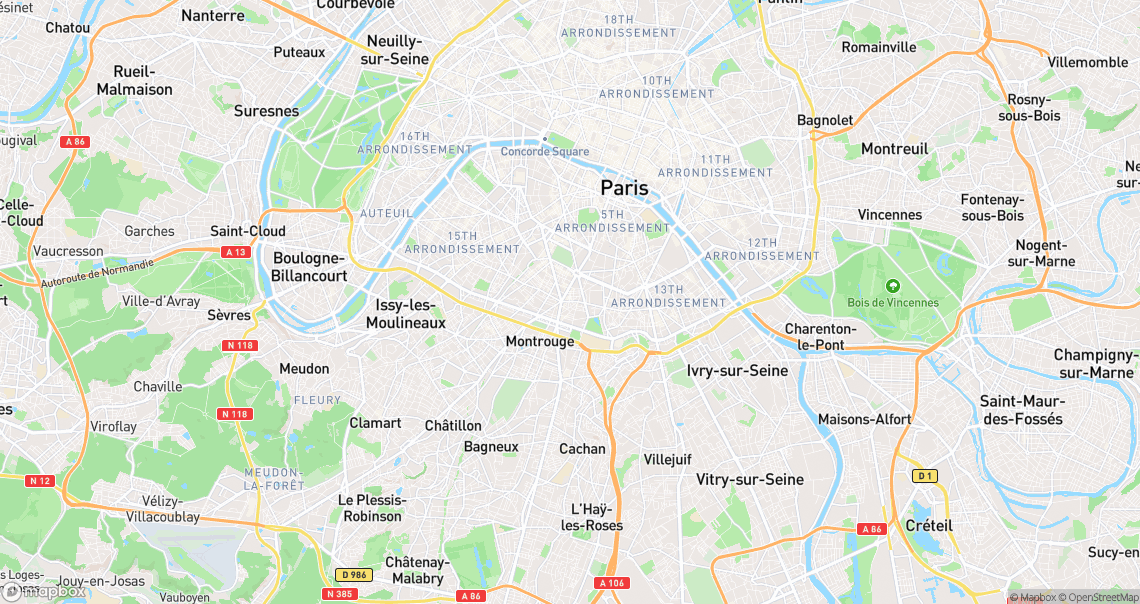Localisation de la voiture à Paris