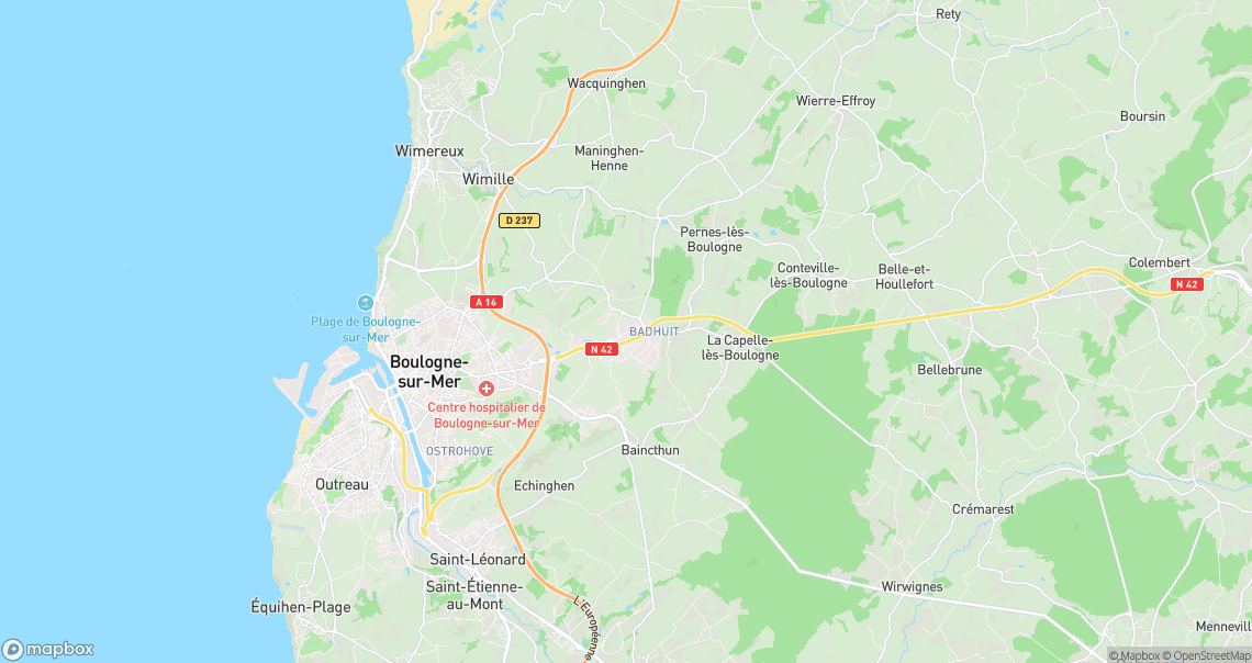 Localisation de la voiture à Saint-Martin-Boulogne