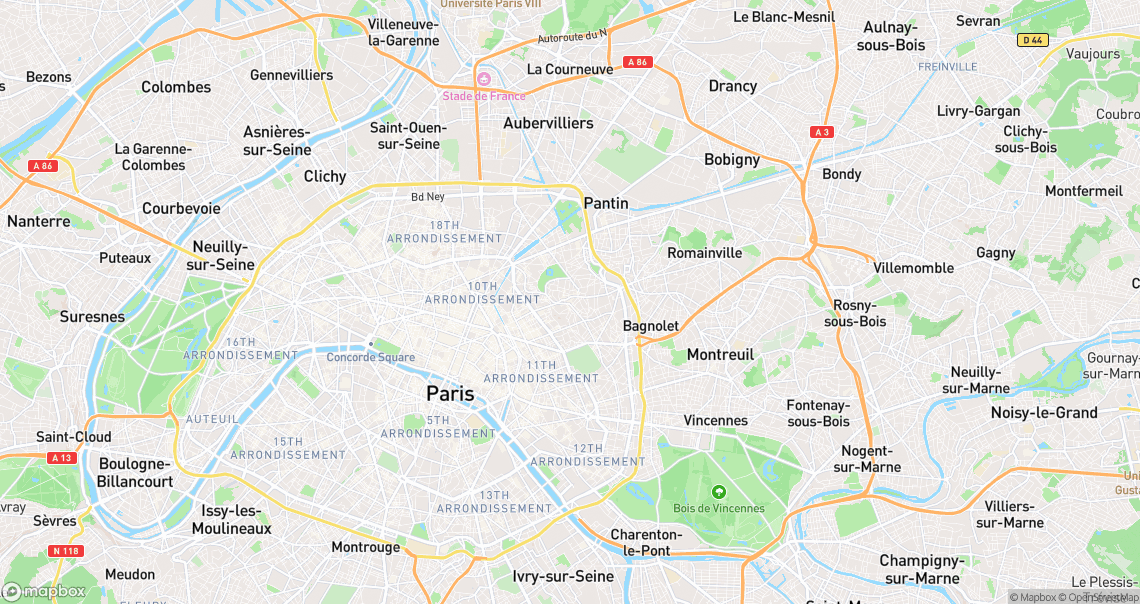 Localisation de la voiture à Paris