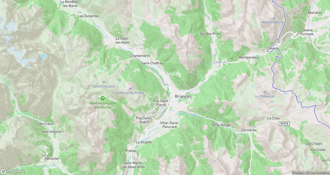 Localisation de la voiture à Briançon