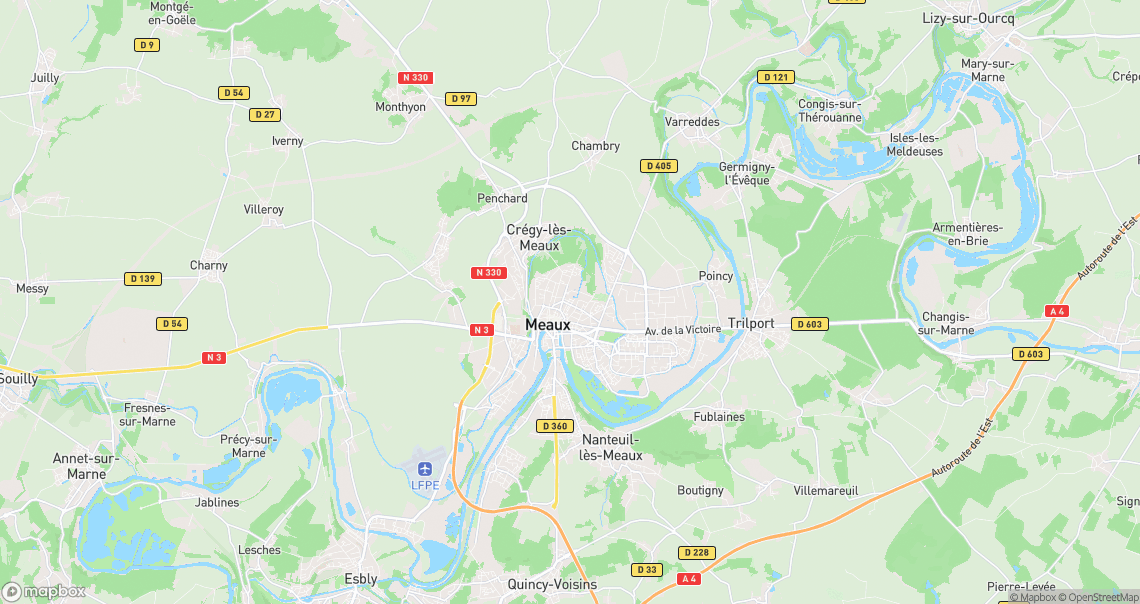 Localisation de la voiture à Meaux