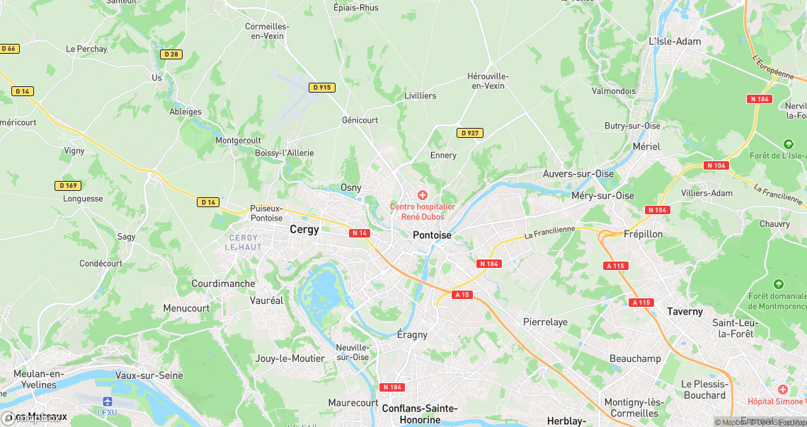 Localisation de la voiture à Pontoise