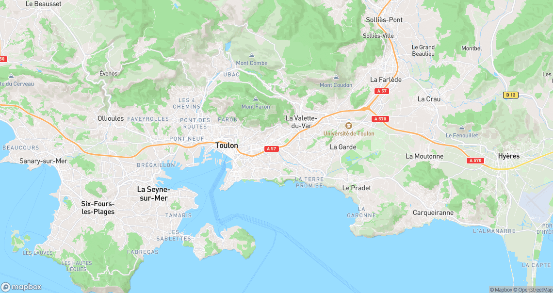 Localisation de la voiture à Toulon