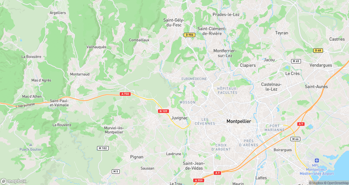 Localisation de la voiture à Juvignac