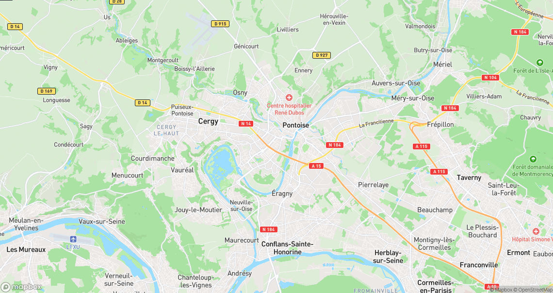 Localisation de la voiture à Pontoise