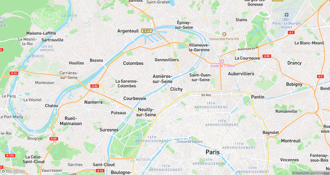 Localisation de la voiture à Clichy