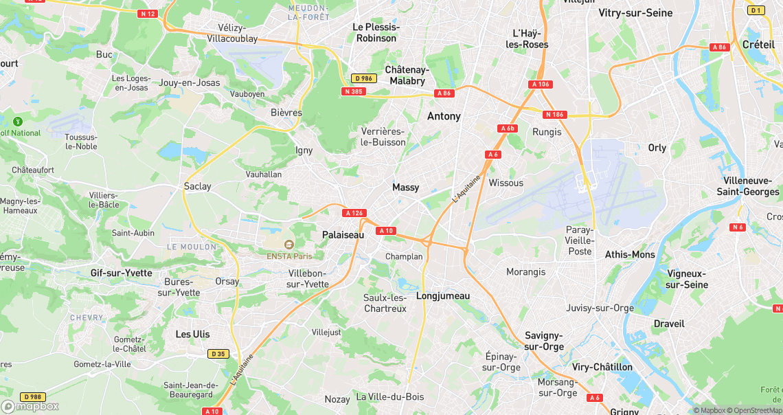 Localisation de la voiture à Massy