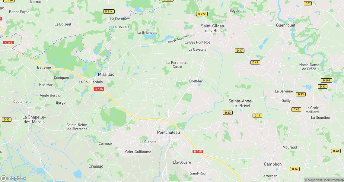 Localisation de la voiture à Drefféac