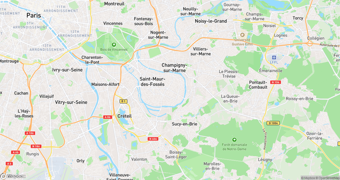 Localisation de la voiture à Saint-Maur-des-Fossés