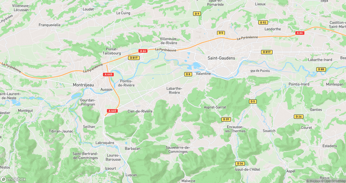 Localisation de la voiture à Labarthe-Rivière