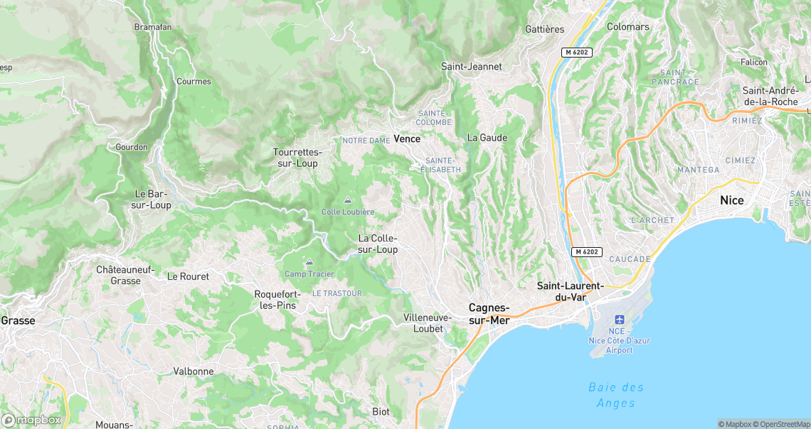 Localisation de la voiture à Saint-Paul-de-Vence