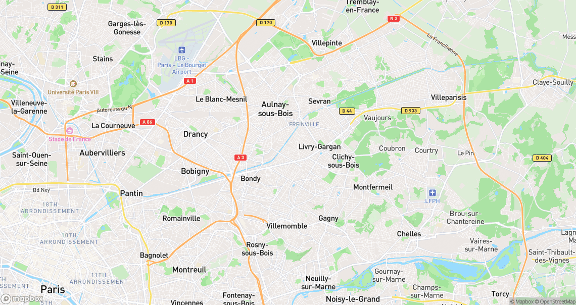 Localisation de la voiture à Les Pavillons-sous-Bois