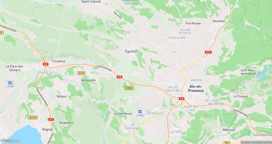 Localisation de la voiture à Éguilles